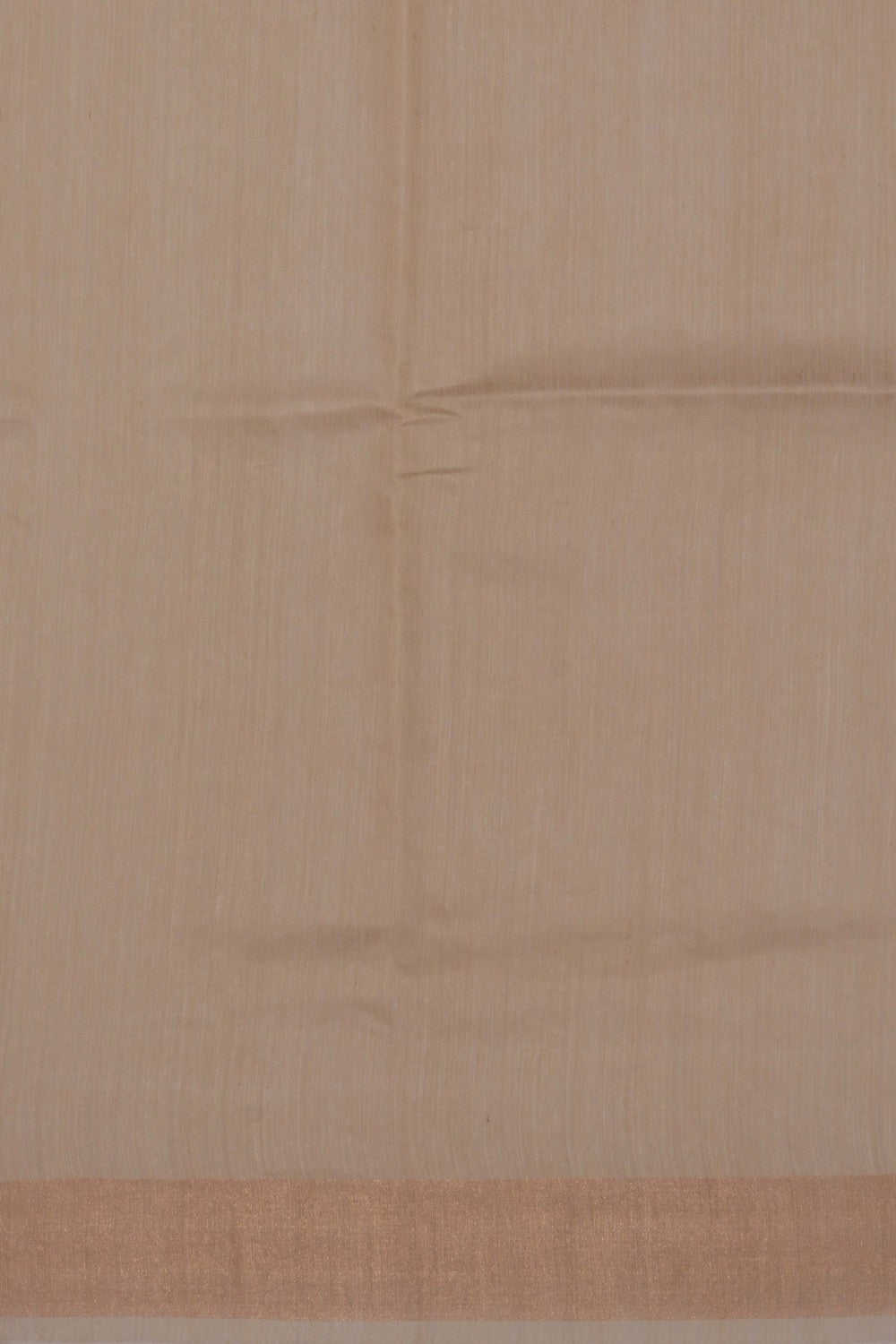 Image of Tussar Silk Ivory Off-White Saree